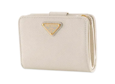 PRADA Saffiano Triangolo Small LShaped "White"
