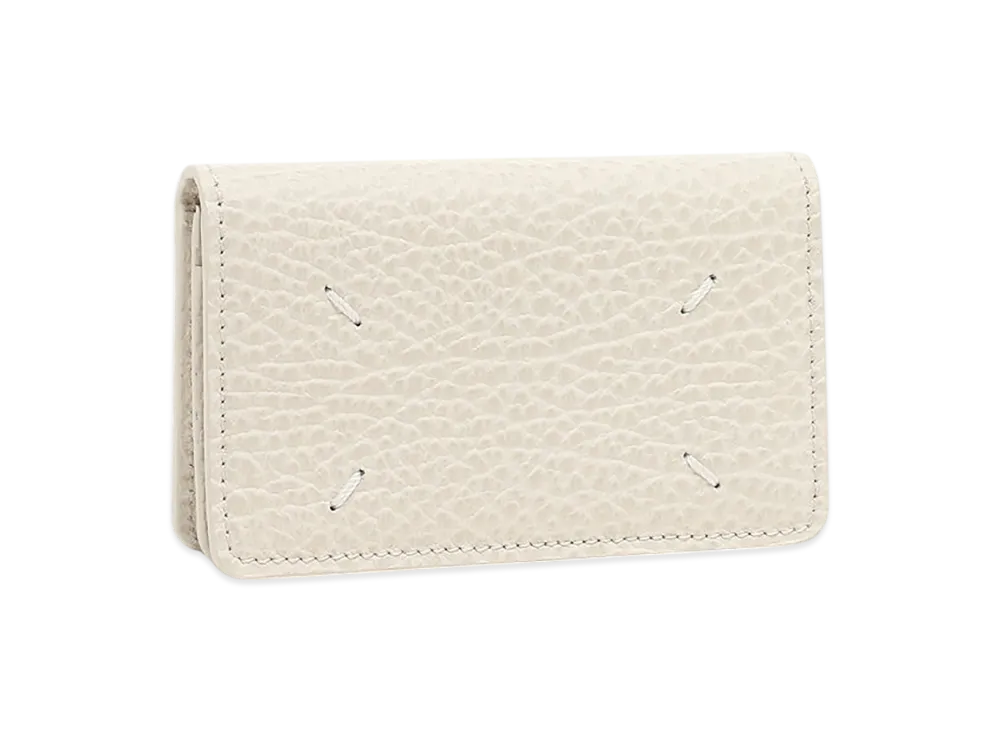 Maison Margiela 4Stitched Calfskin Business Card Holder "Greige"