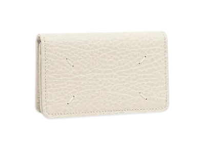 Maison Margiela 4Stitched Calfskin Business Card Holder "Greige"