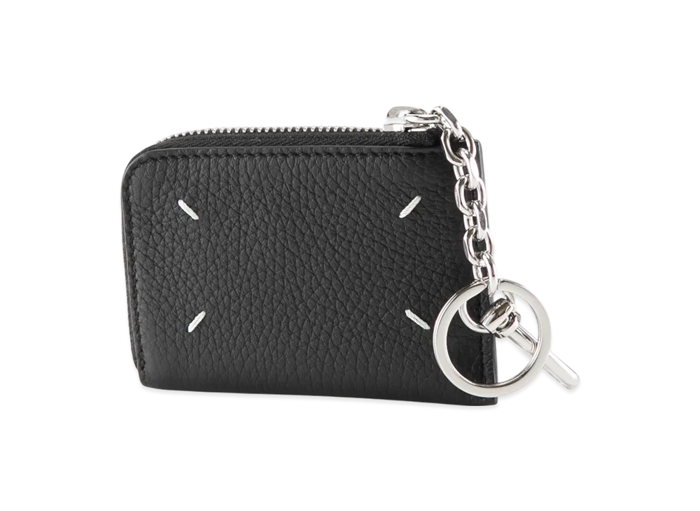 Maison Margiela 4Stitch Calfskin L-Shaped Coin Purse "Black"