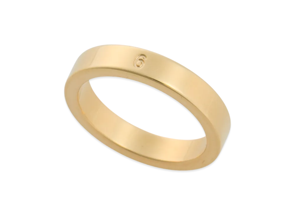 MM6 Maison Margiela Minimal Logo Ring "Gold"