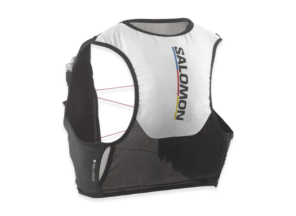 Salomon Sense Pro 6 Race Flag Set Running Backpack "Black/White"