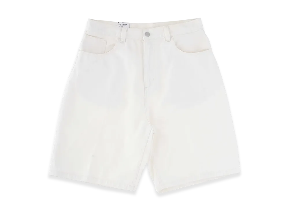 Carhartt WIP Logo Patch Denim Shorts "White"