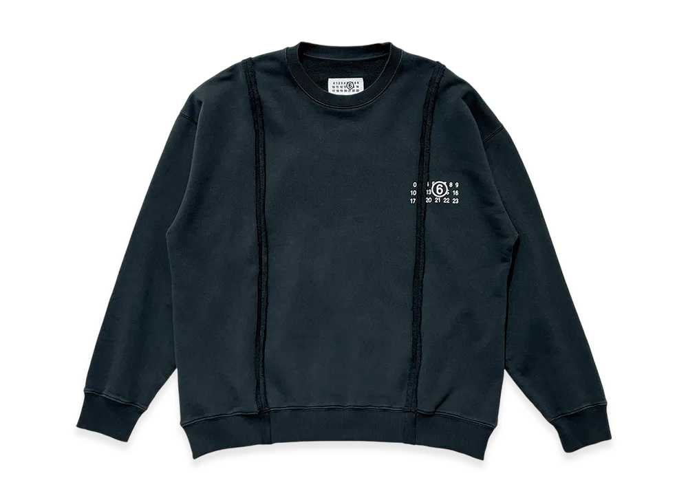 MM6 Maison Margiela Crew Neck Sweatshirt "Black"