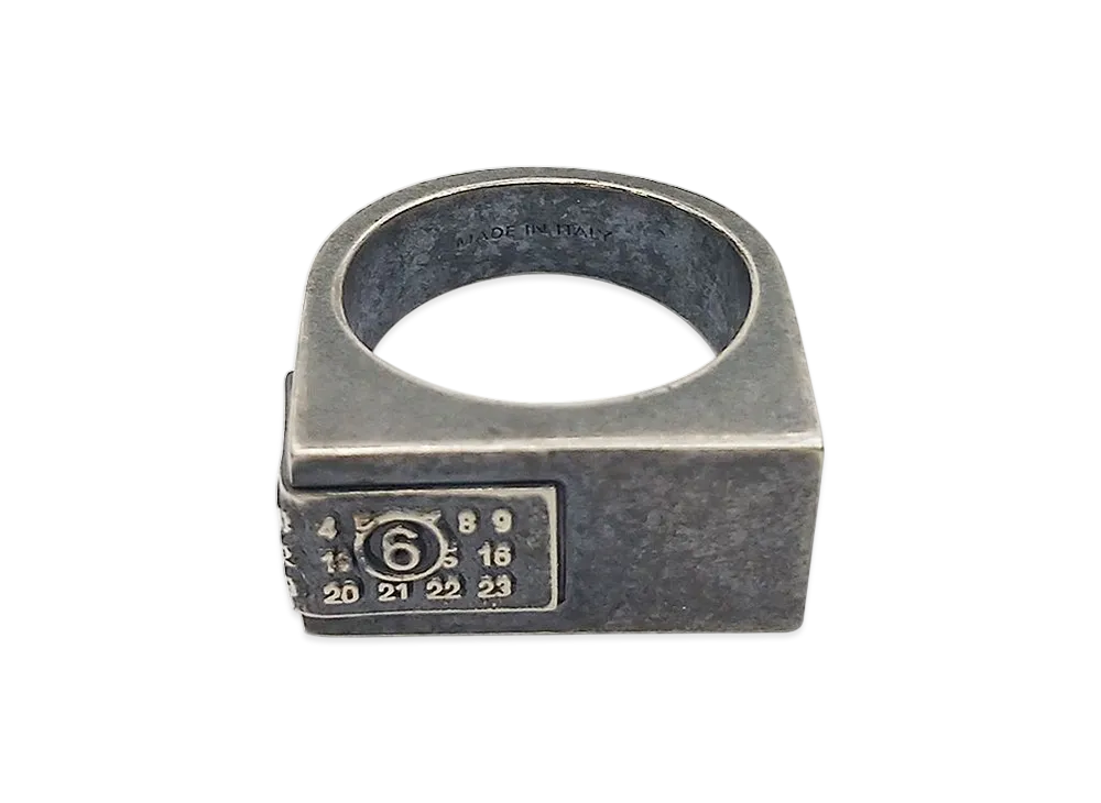 MM6 Maison Margiela Minimal Logo Ring "Silver"