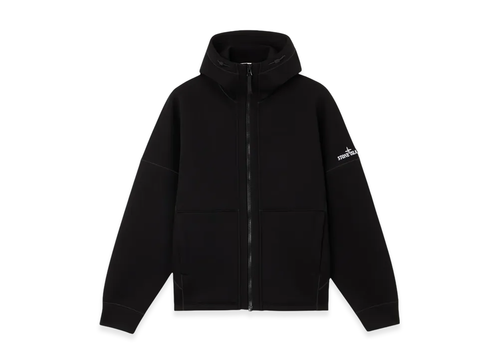 Stone Island Scuba Fleece Zip Hoodie "Black"