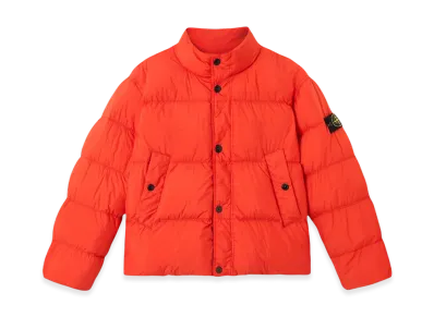 Stone Island Crinkle Reps Ny Recycled Nylon Bomber "Orange"