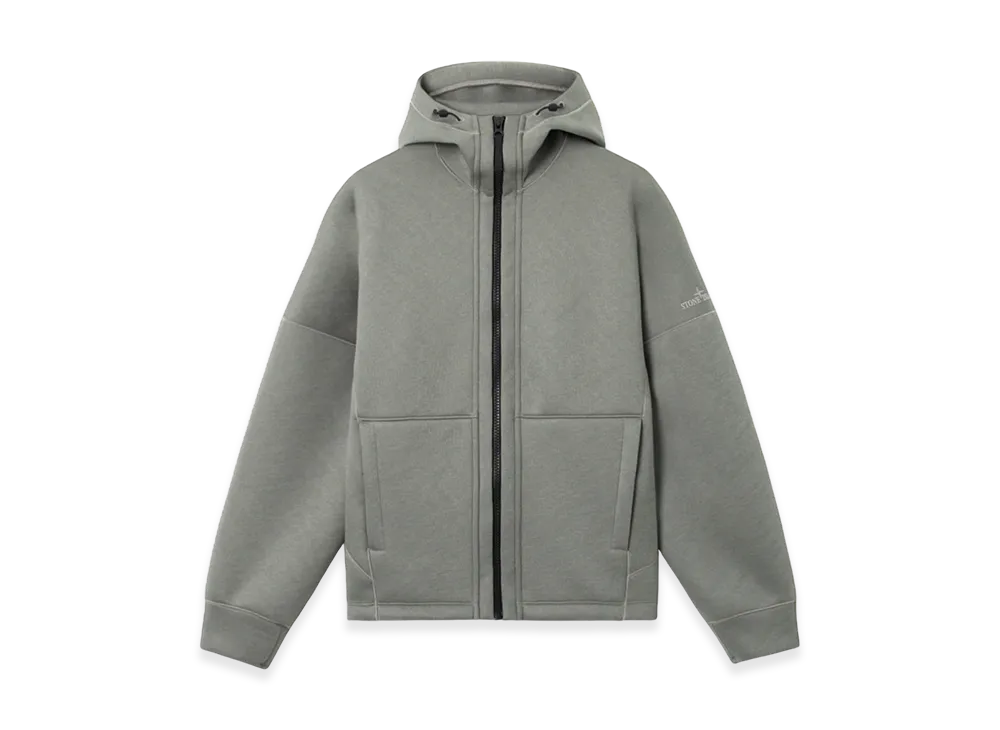 Stone Island Scuba Fleece Zip Hoodie "Gray"