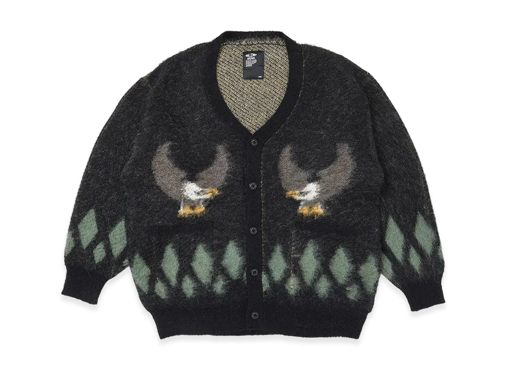CHALLENGER Native Eagle Cardigan "Black"