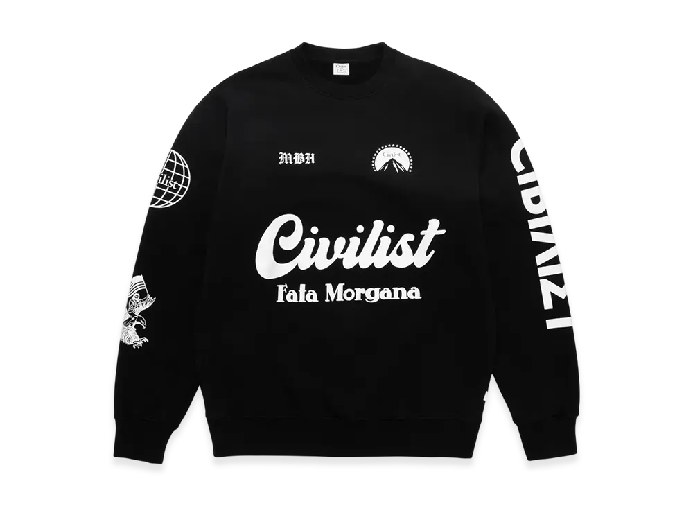 Civilist Fata Morgana Crewneck "Black"