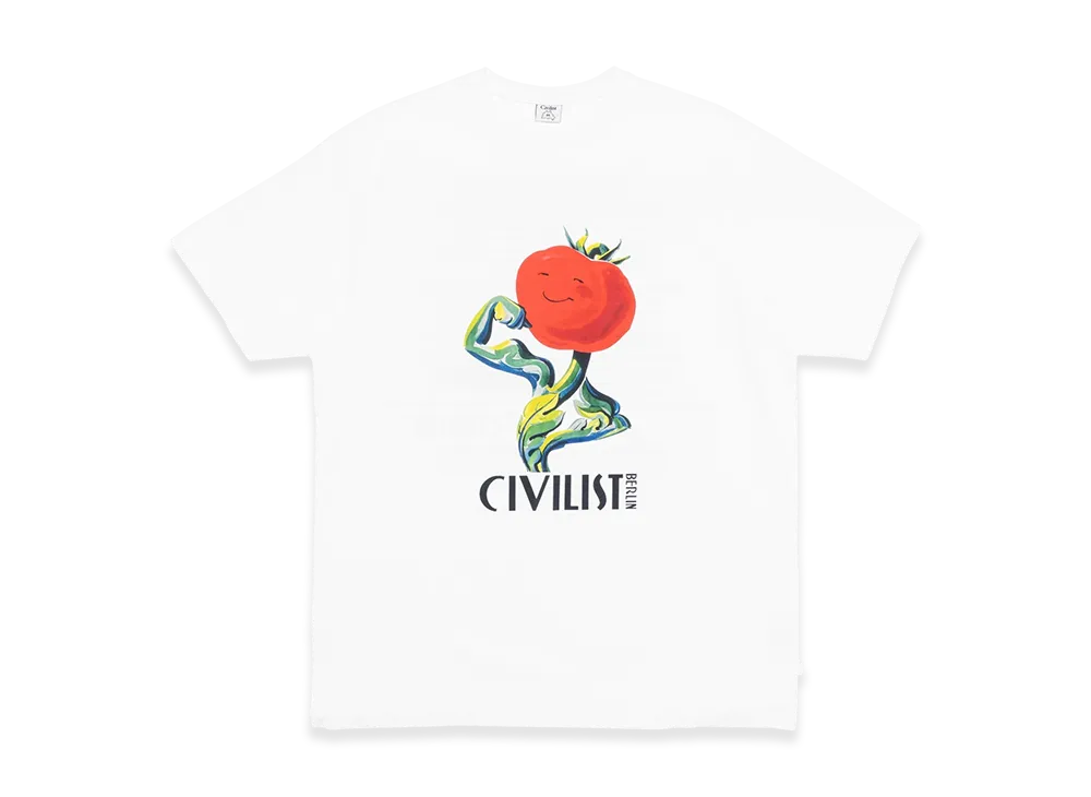 Civilist Tomato Tee "White"