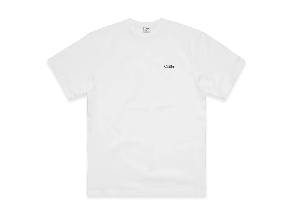 Civilist Mini Logo Tee "White"