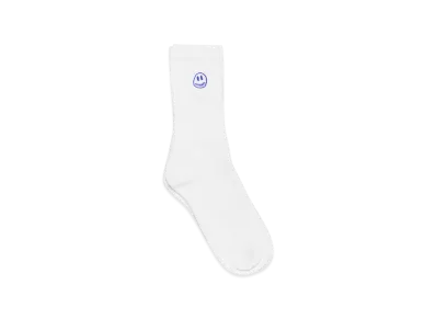 Civilist Mono Smiler Socks "White"