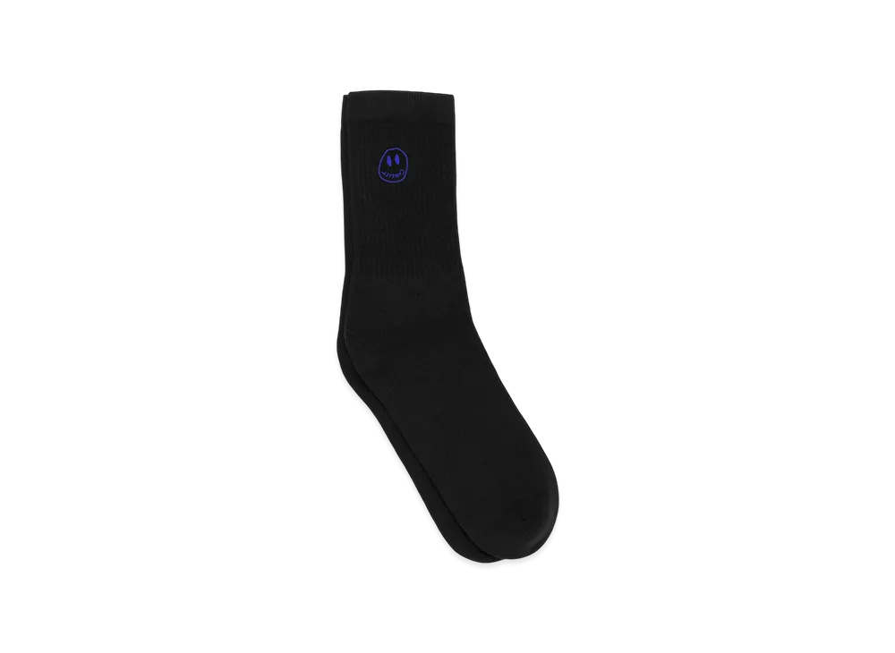 Civilist Mono Smiler Socks "Black"
