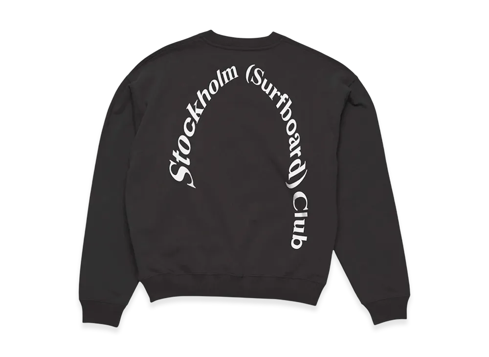 Stockholm Surfbord Club Back Logo Sweatshirt "Black"