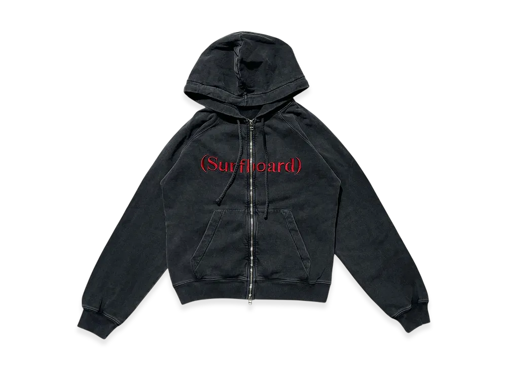 Stockholm Surfbord Club Logo Zip Hoodie Ace "Black"