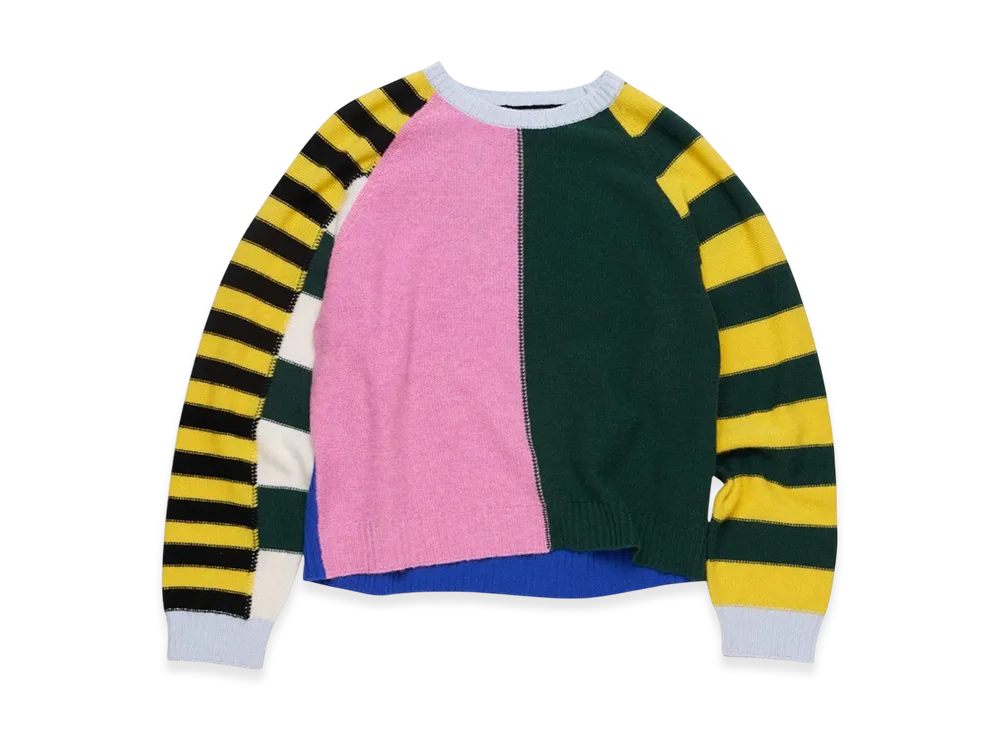Stockholm Surfbord Club Knitted Raglan Sweater Jari "Multi"