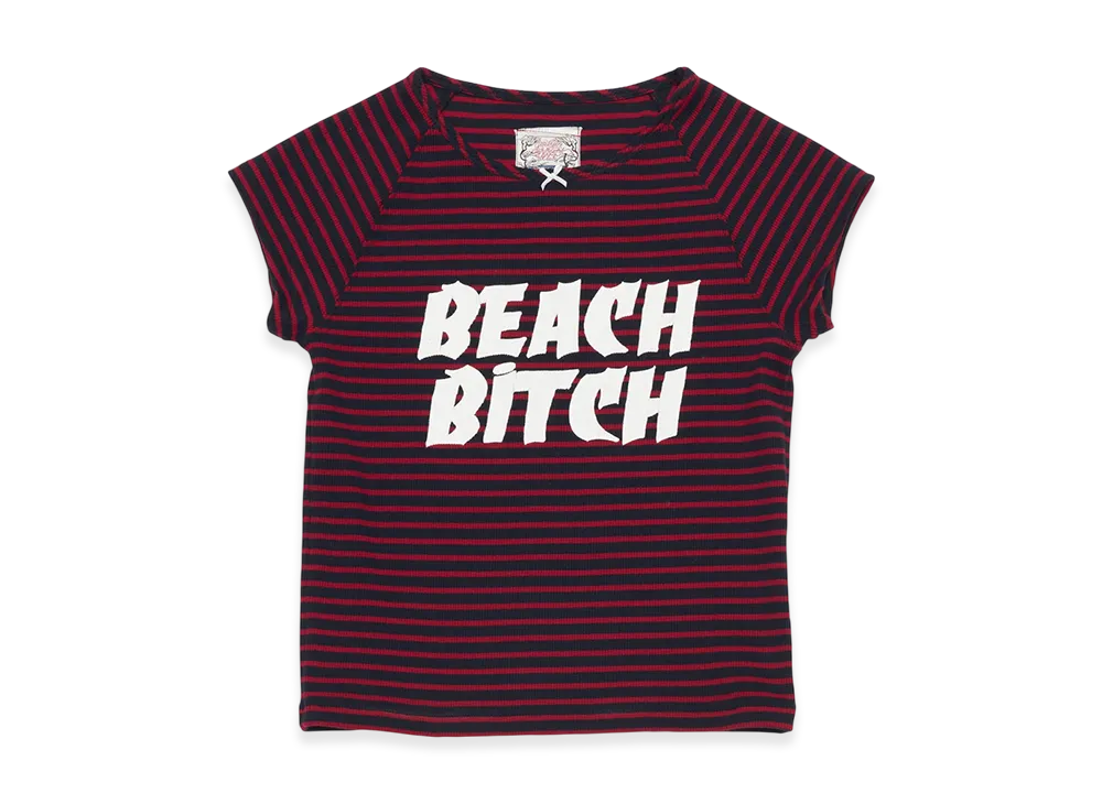Stockholm Surfbord Club Ribbed Fitted Tee "Red"