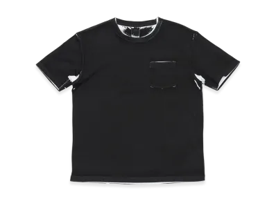 Stockholm Surfbord Club Printed Pocket Tee "Black"