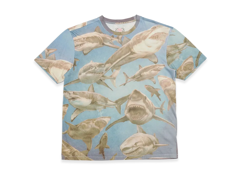Stockholm Surfbord Club Airbrush Tee "Blue"