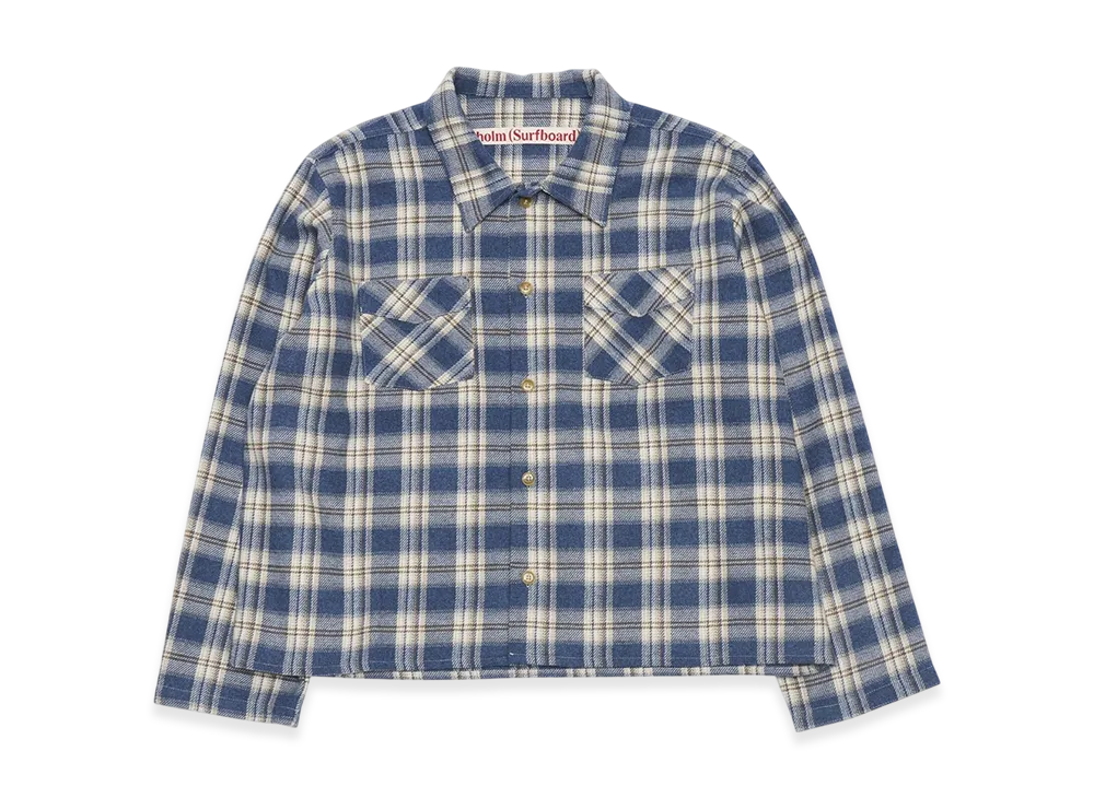 Stockholm Surfbord Club Flannel Shirt "Blue"