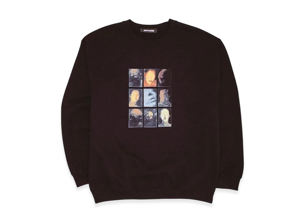 Fucking Awesome - Hologram Faces Crewneck "Black"
