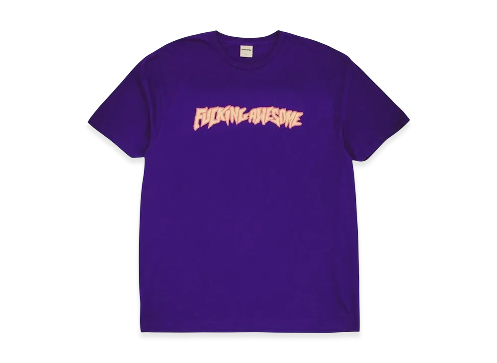 Fucking Awesome 2025 Stamp Logo Short Sleeve Tee "Purple"