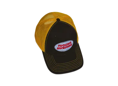 Fucking Awesome Mechanics Six Panel Mesh Hat "Black/Gold"
