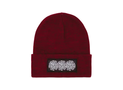 Fucking Awesome Three Spiral Edge Stitch Beanie "Burgundy Heather"