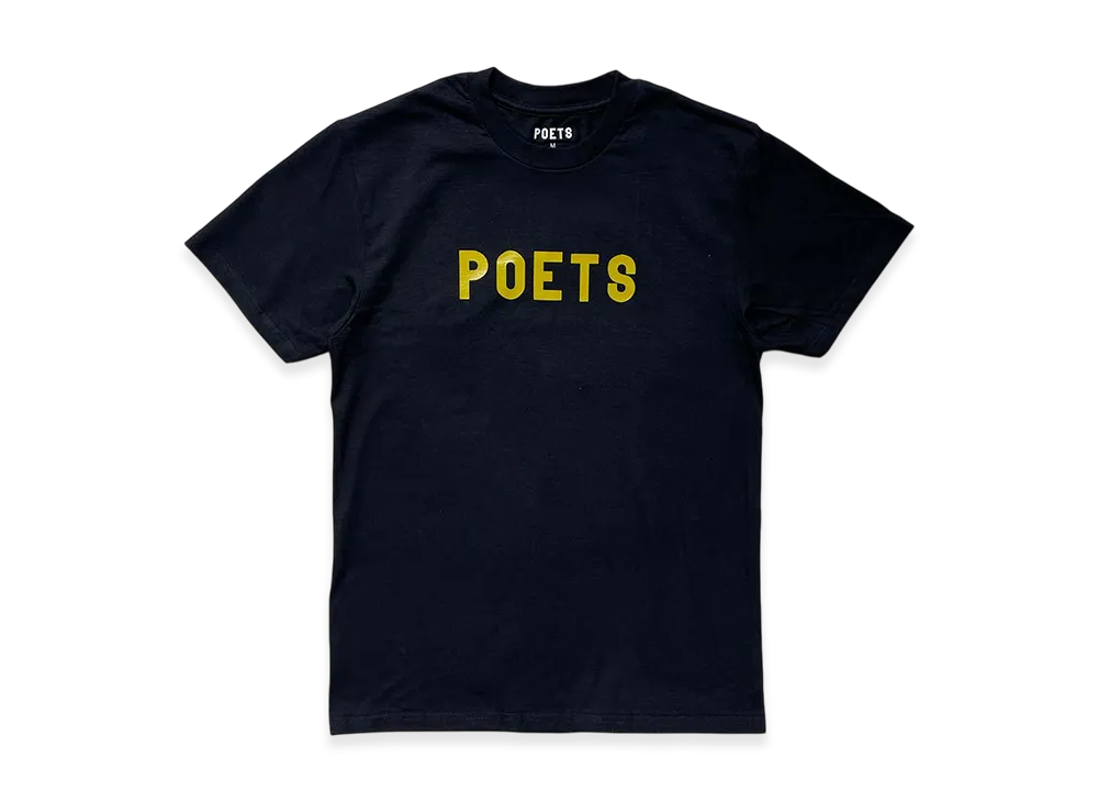 POETS Flocked T Shirt "Black"
