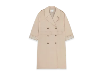 MM6 Maison Margiela Cotton Trench Coat "Light Khaki"