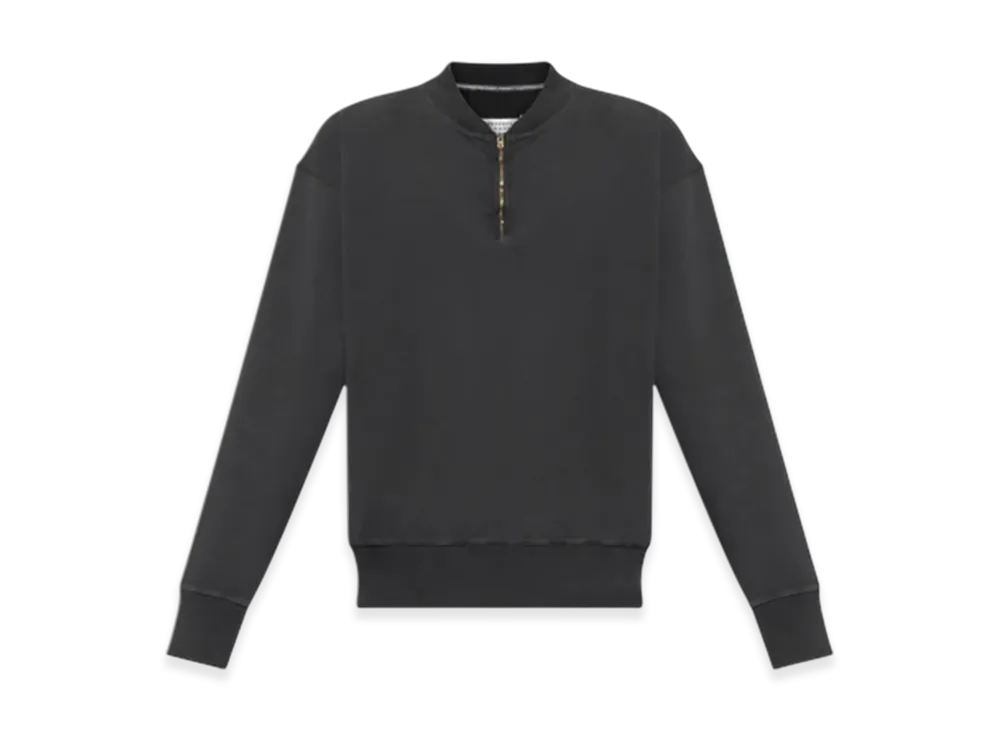 Maison Margiela Half-Zip Sweatshirt "Brown"