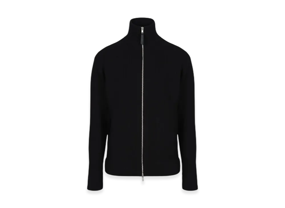 Maison Margiela Knit Zip-Up Cardigan "Black"