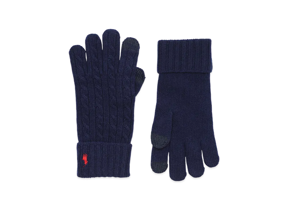 Polo Ralph Lauren Knit Gloves "Newport Navy"