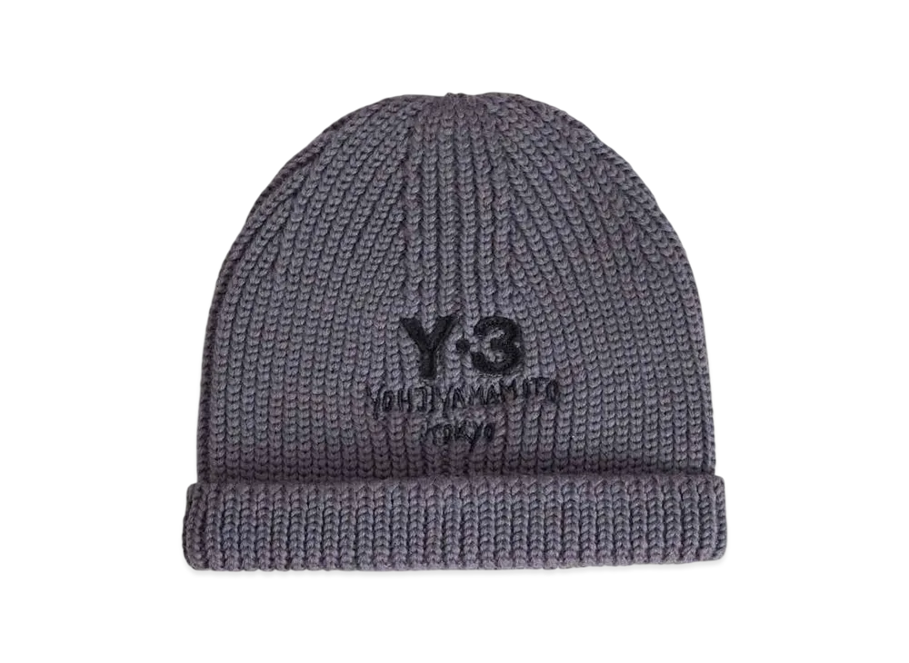 Y-3 Chunky Knit Beanie "Granite"