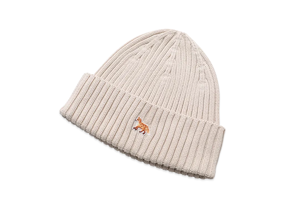 Maison Kitsune Baby Fox Beanie "Ecru"