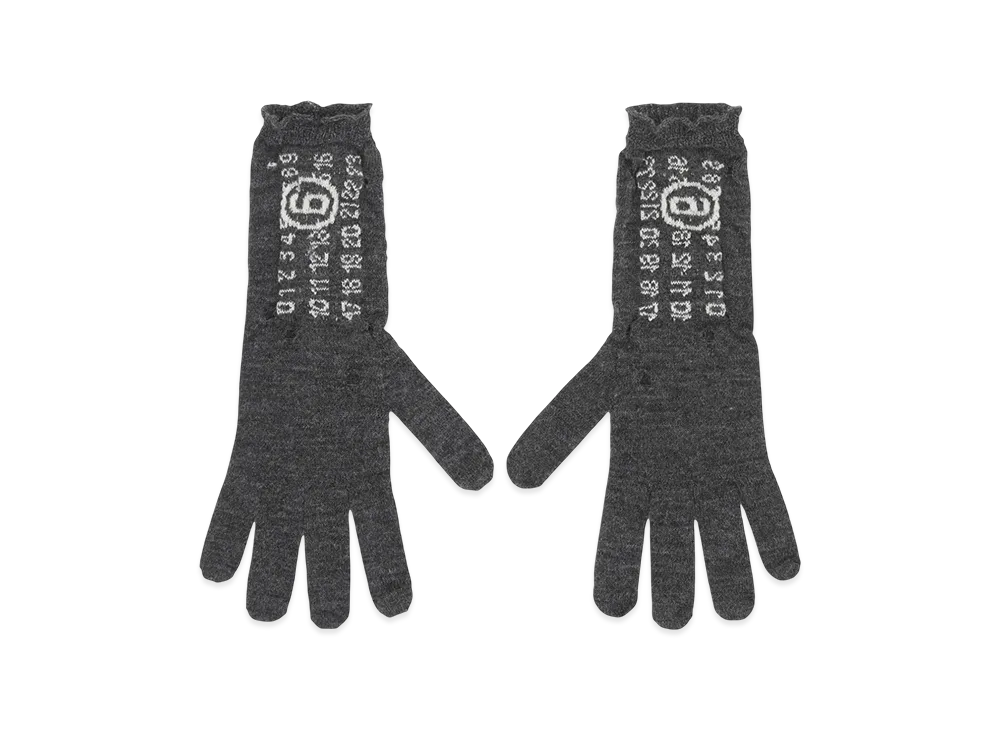 MM6 Maison Margiela Wool Gloves "Gray"