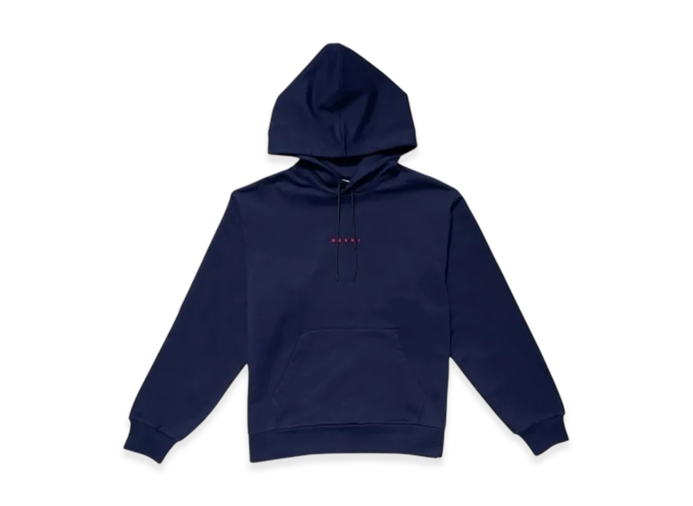 MARNI Logo Organic Cotton Sweatshirt "Navy"