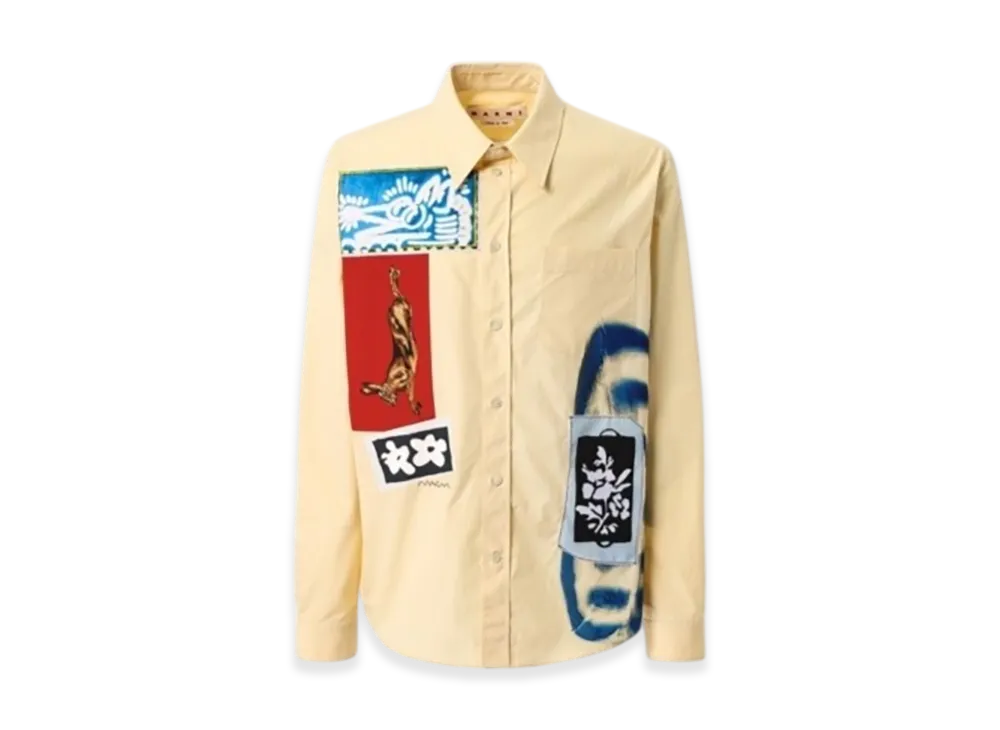 MARNI Long Sleeve Shirt "Light Khaki"