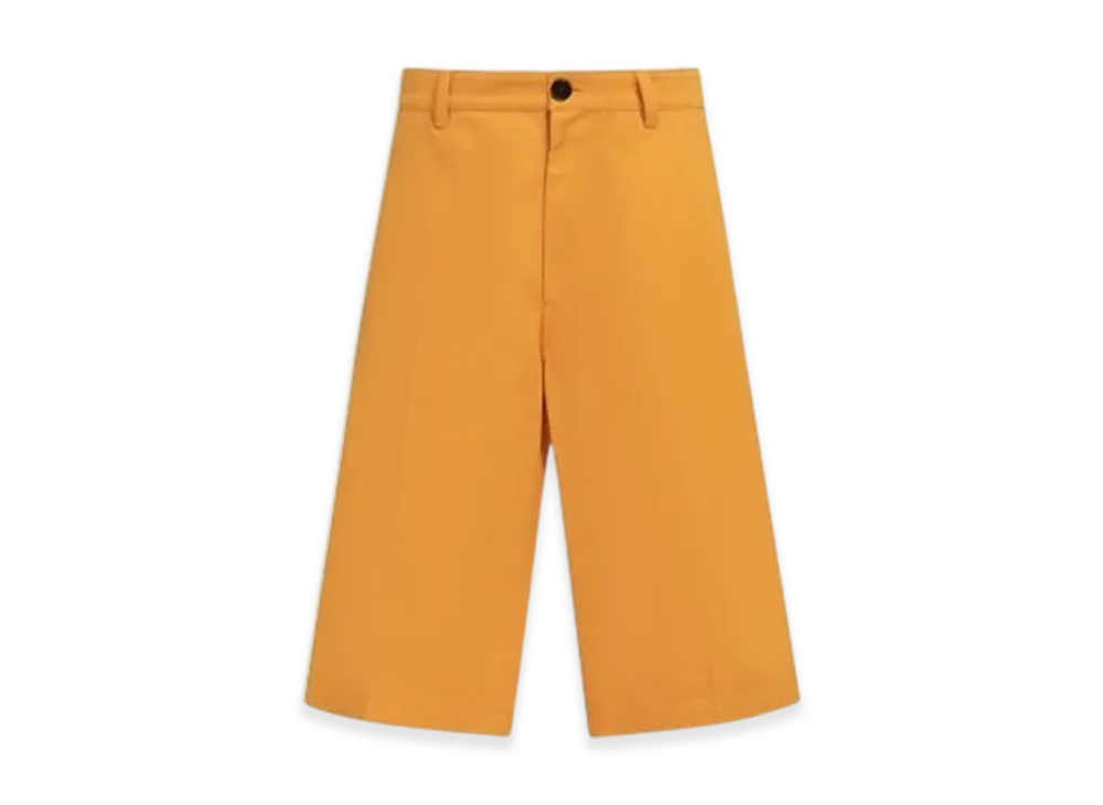 MARNI Orange Gabardine Bermuda Shorts "Orange"
