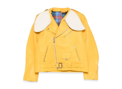 Charles Jeffrey Loverboy Banana Biker Jacket "Yellow"
