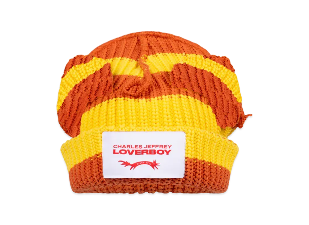Charles Jeffrey Loverboy Alpaca Chunky Ears Beanie "Yellow"