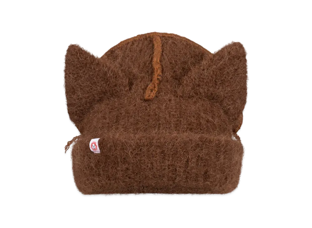 Charles Jeffrey Loverboy Alpaca Chunky Ears Beanie "Brown"