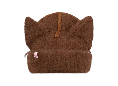 Charles Jeffrey Loverboy Alpaca Chunky Ears Beanie "Brown"