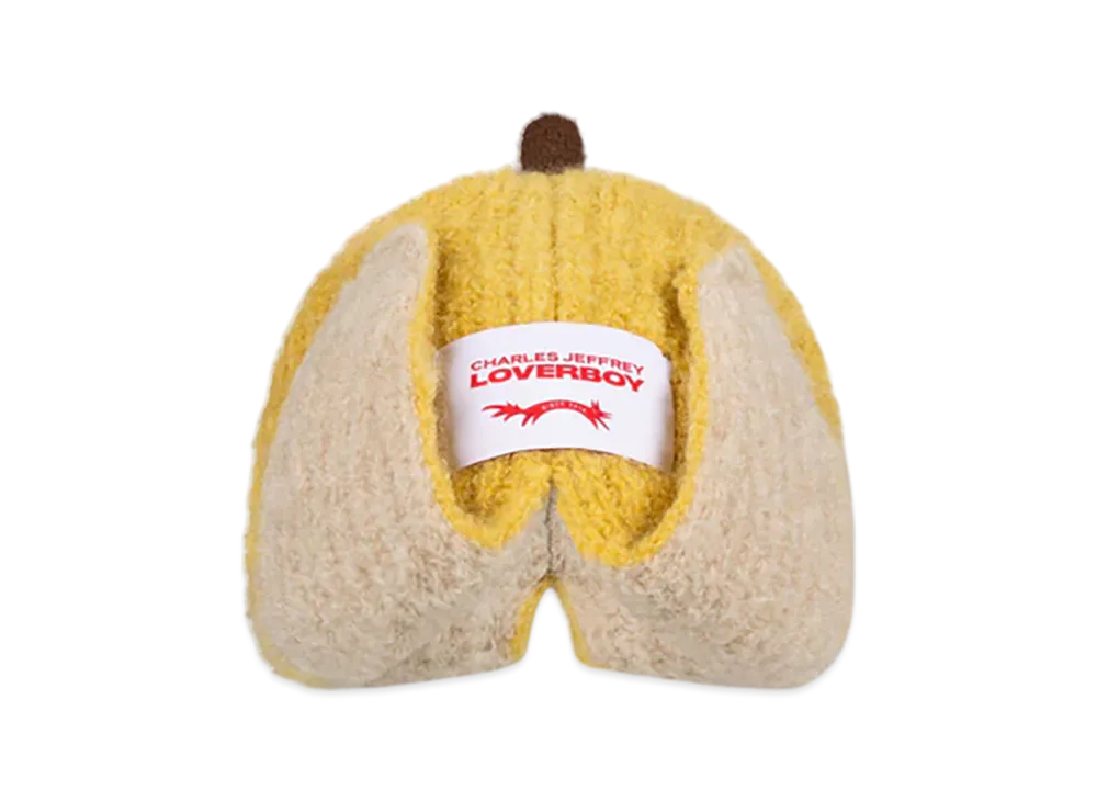 Charles Jeffrey Loverboy Mohair Chunky Banana Beanie "Yellow"