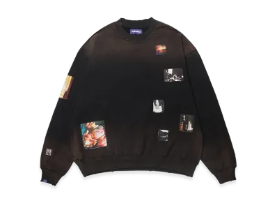 Deva States Distressed Crewneck "Black"