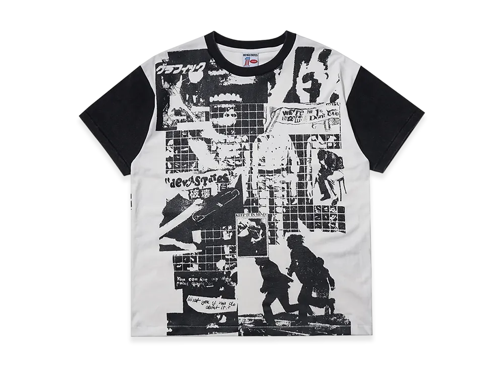 Deva States Gfx Retro T-Shirt "White/Black"