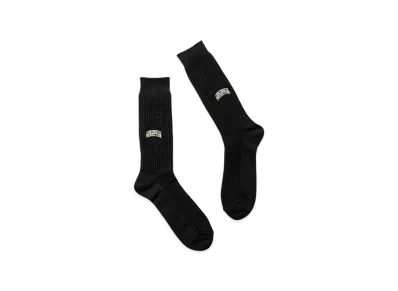 TIGHTBOOTH Waffle Socks "Black"