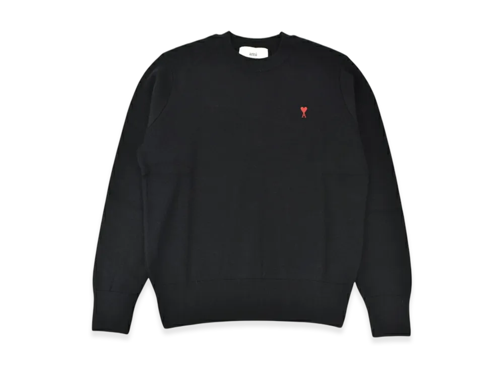 AMI PARIS De Coeur Logo Sweater "Black"