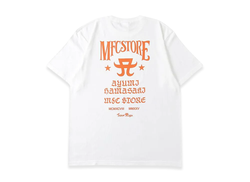 ayumi hamasaki x MFC STORE Ms Logo Tee "White/Orange"